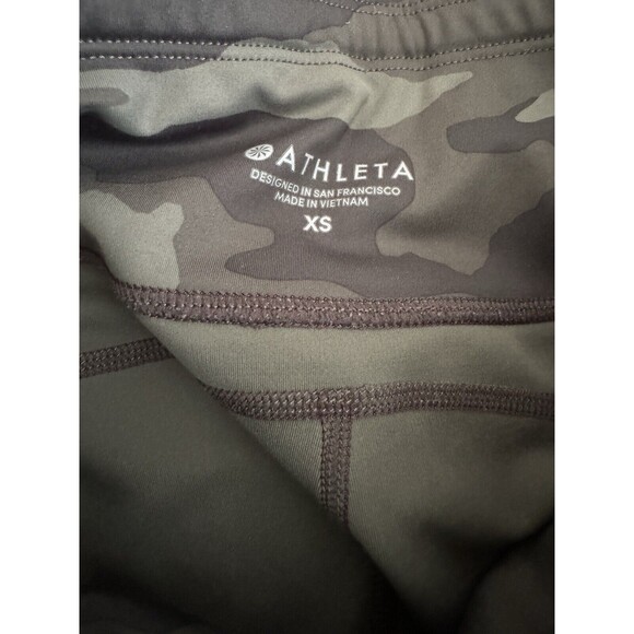 ATHLETA Olive Camo Contender 7/8 Tight Leggings Size XS - Picture 3 of 6